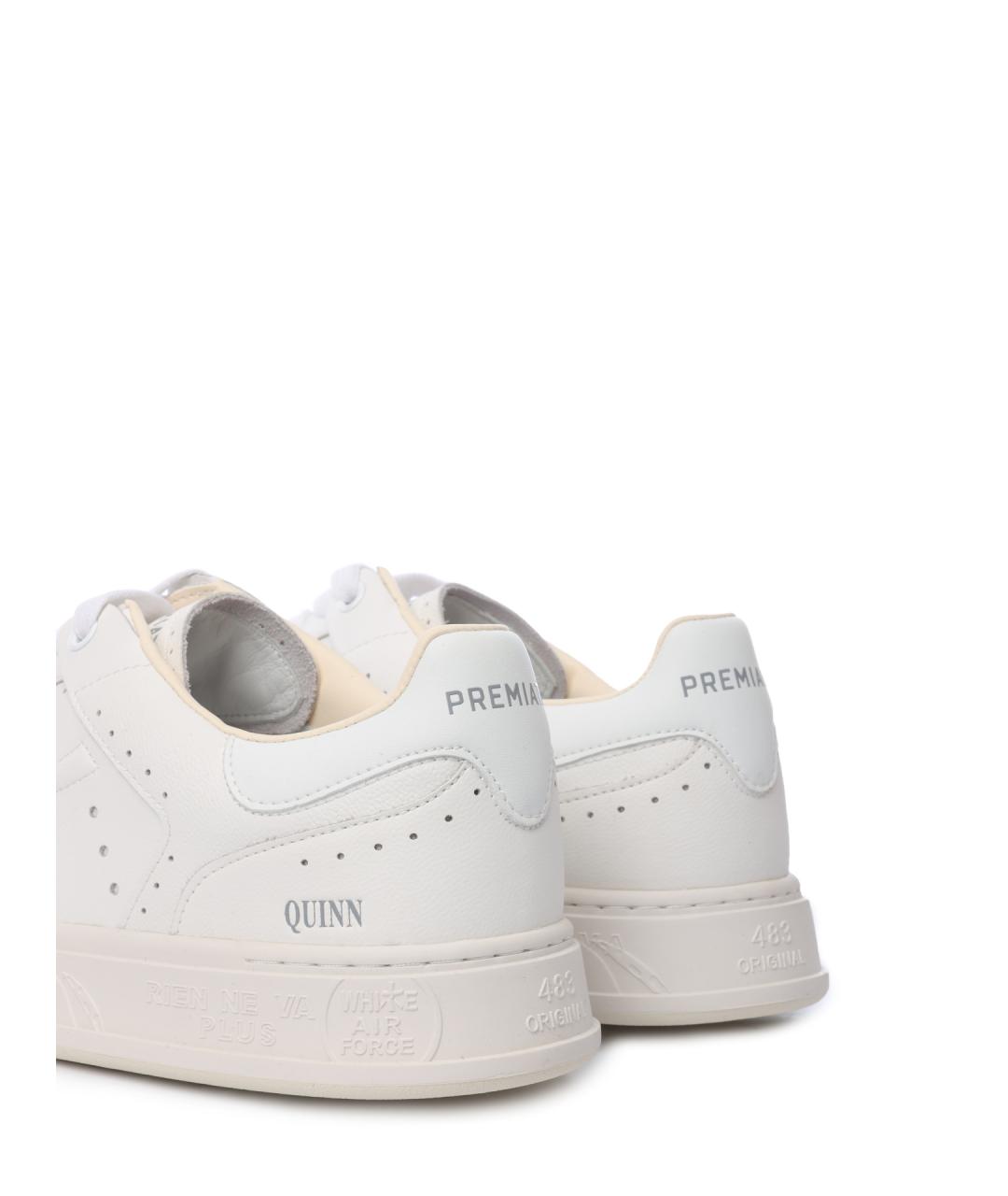 PREMIATA Белые кожаные низкие кроссовки / кеды, фото 6