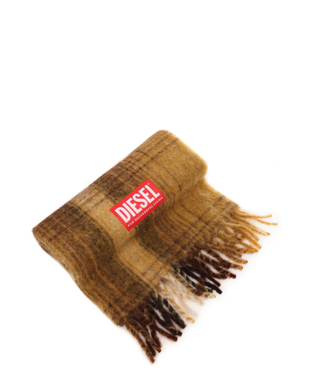 DIESEL Коричневый шарф, фото 1