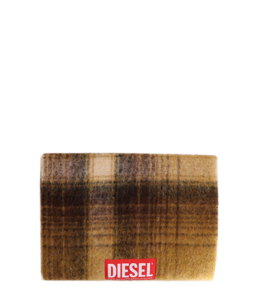 DIESEL Коричневый шарф, фото 2