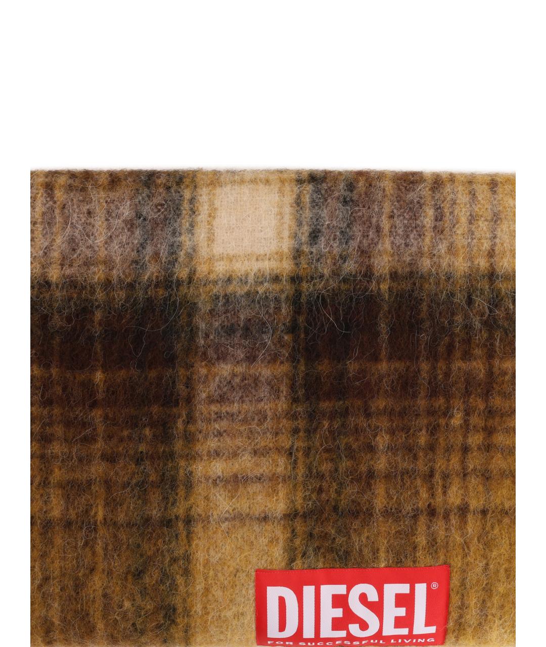 DIESEL Коричневый шарф, фото 3