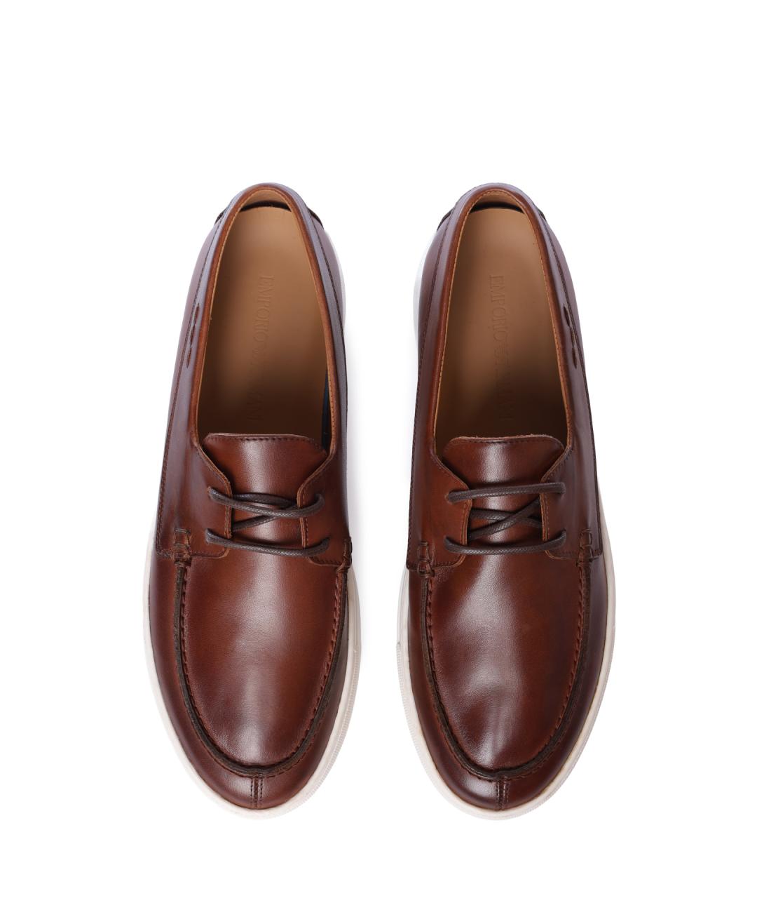 EMPORIO ARMANI Кожаные лоферы, фото 3