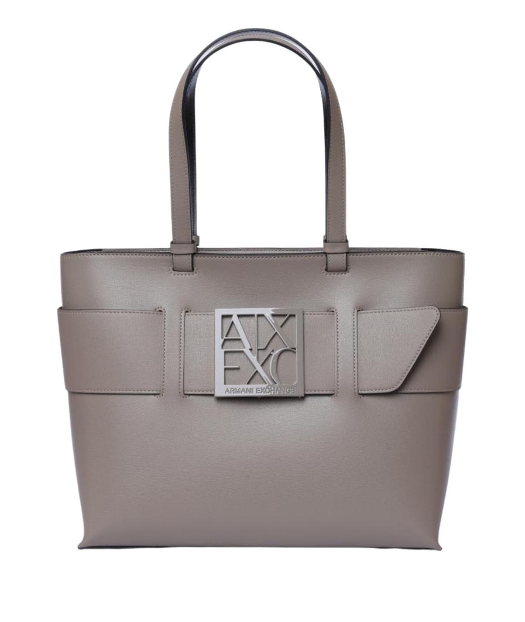 ARMANI EXCHANGE Серая сумка тоут, фото 1
