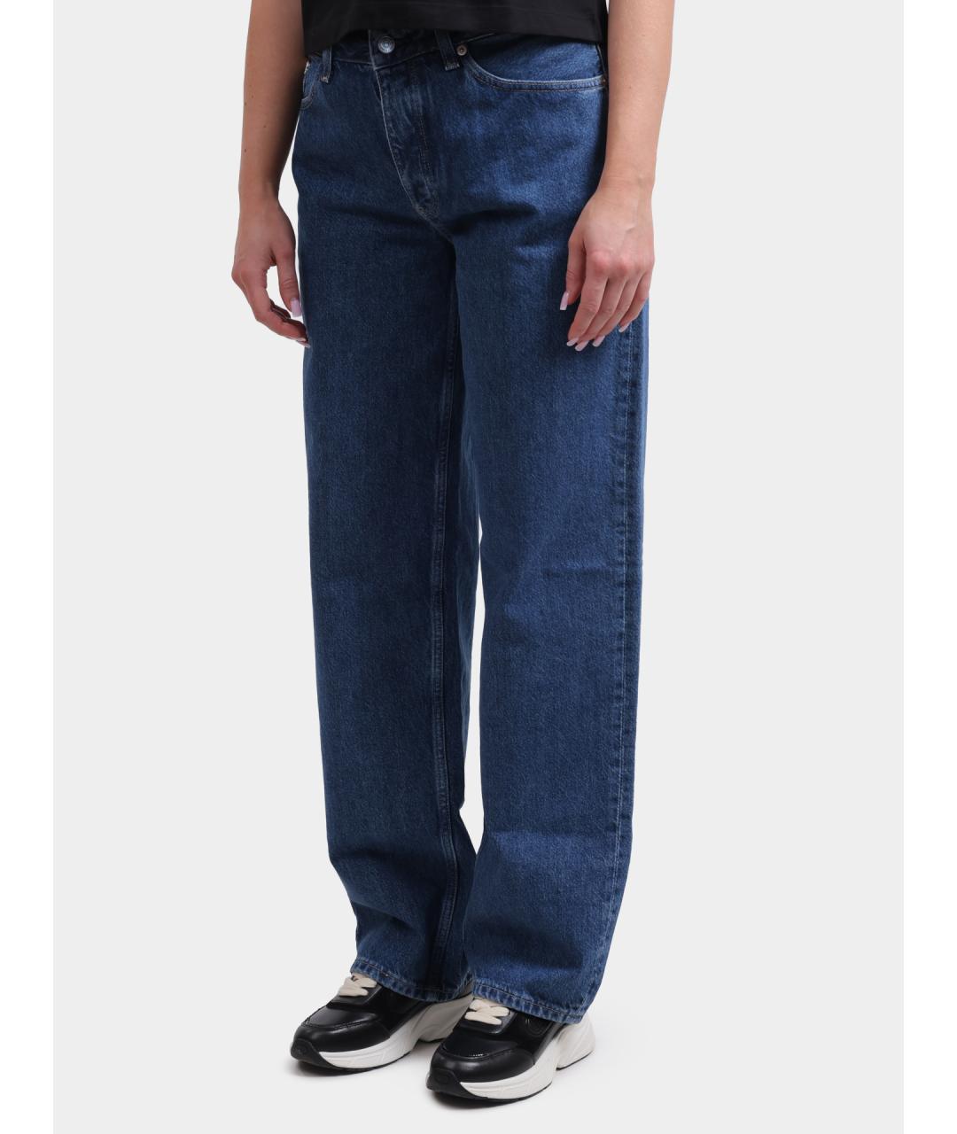 CALVIN KLEIN Синие прямые джинсы, фото 3