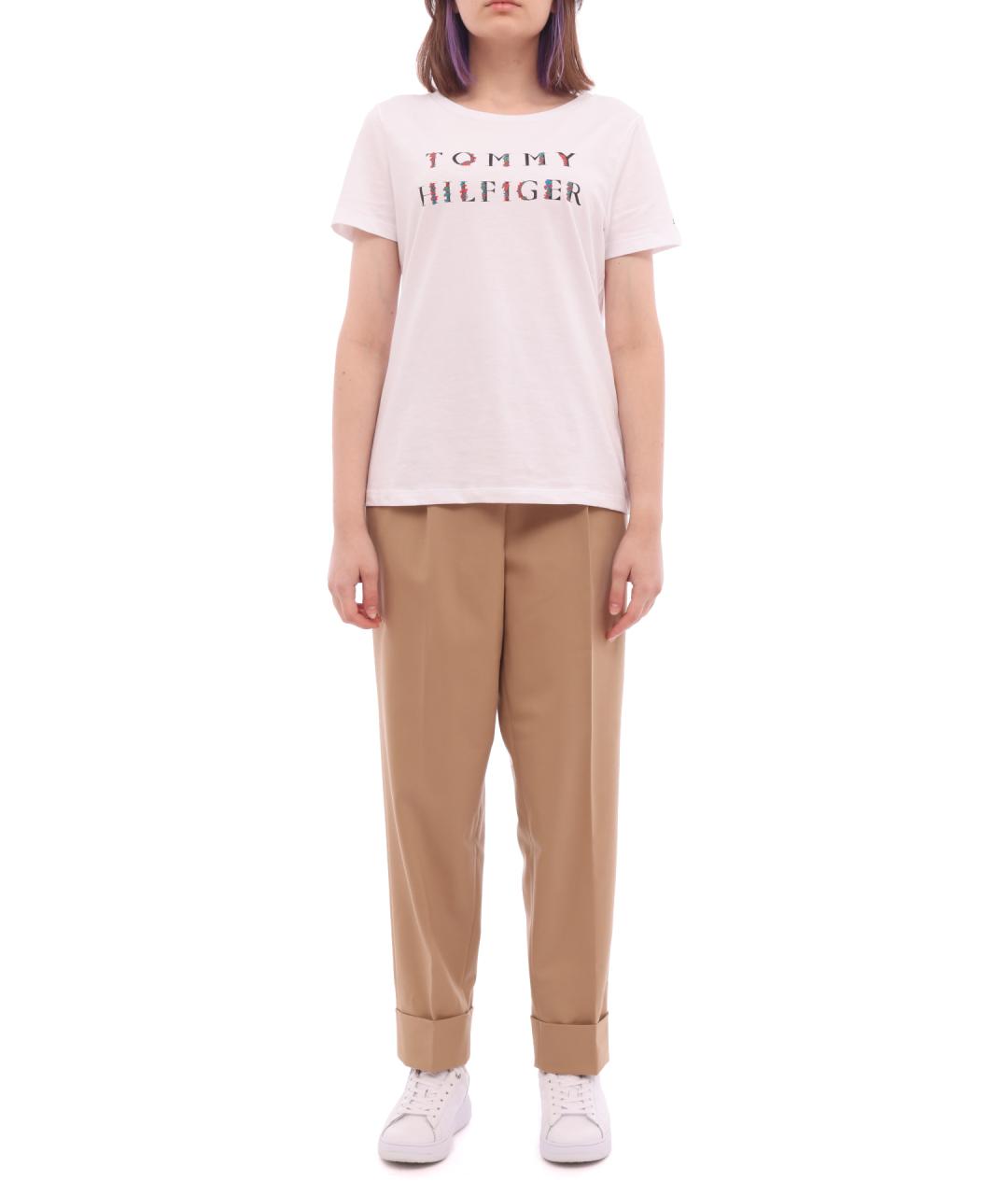 TOMMY HILFIGER Хлопковые прямые брюки, фото 5