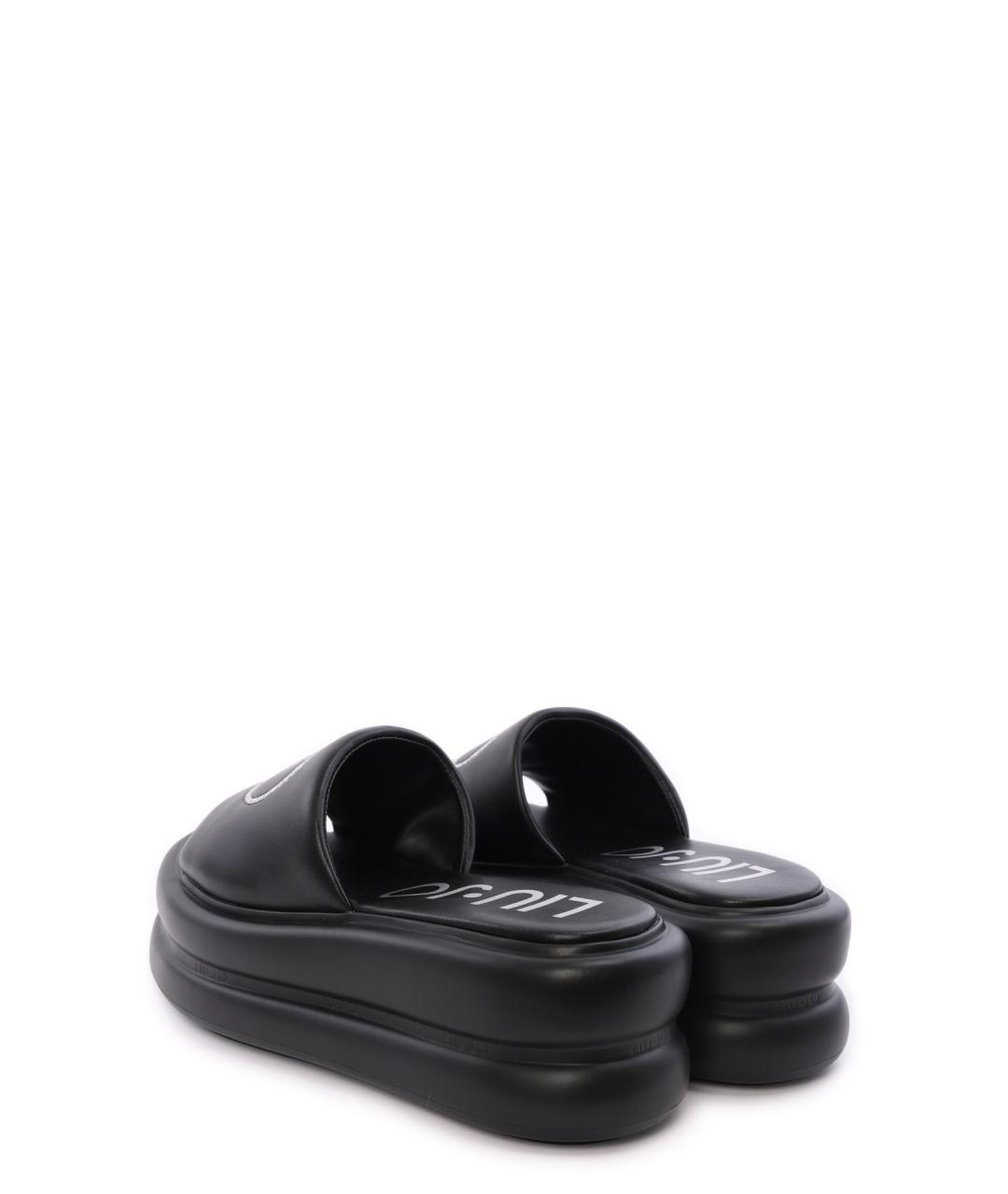 LIU JO Черные шлепанцы, фото 3