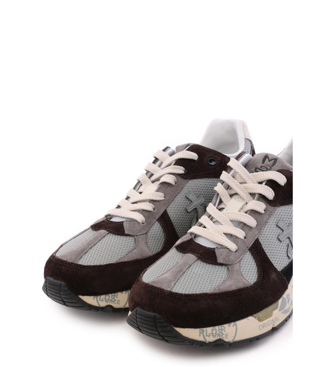 PREMIATA Коричневые низкие кроссовки / кеды, фото 6