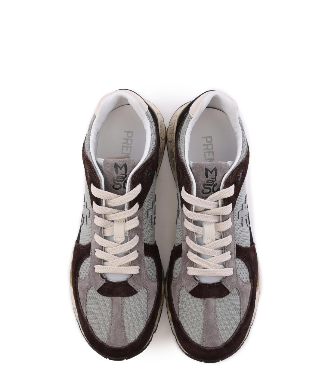 PREMIATA Коричневые низкие кроссовки / кеды, фото 5