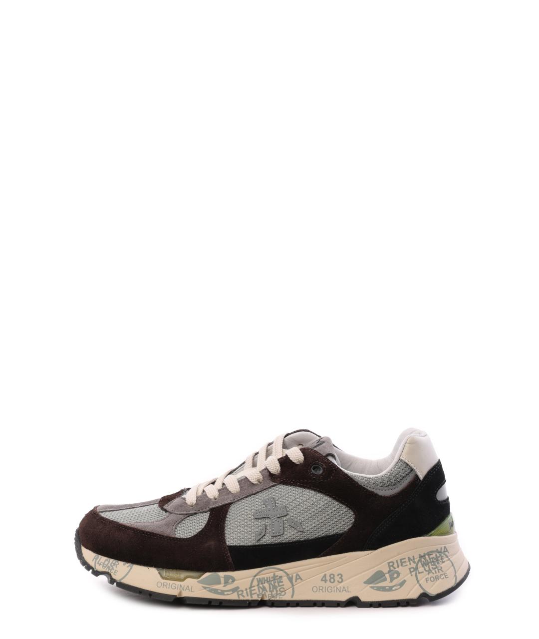 PREMIATA Коричневые низкие кроссовки / кеды, фото 8