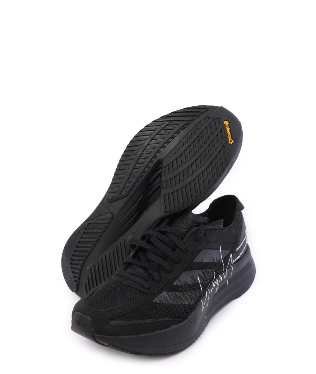 Y-3 Черные текстильные низкие кроссовки / кеды, фото 4