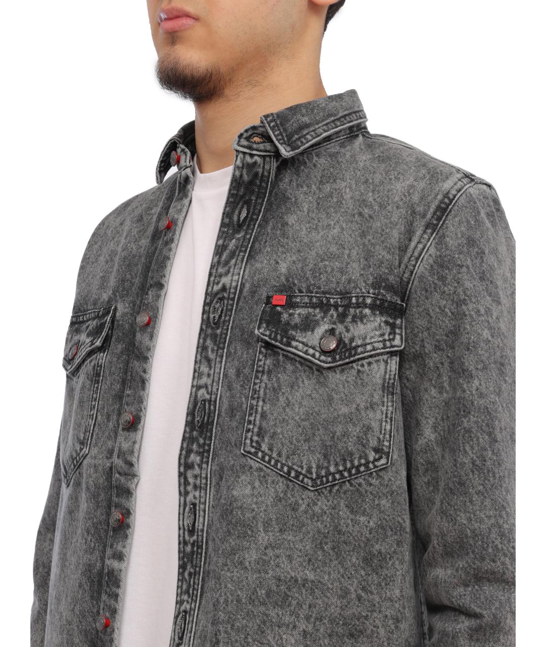 HUGO Хлопковая кэжуал рубашка, фото 3