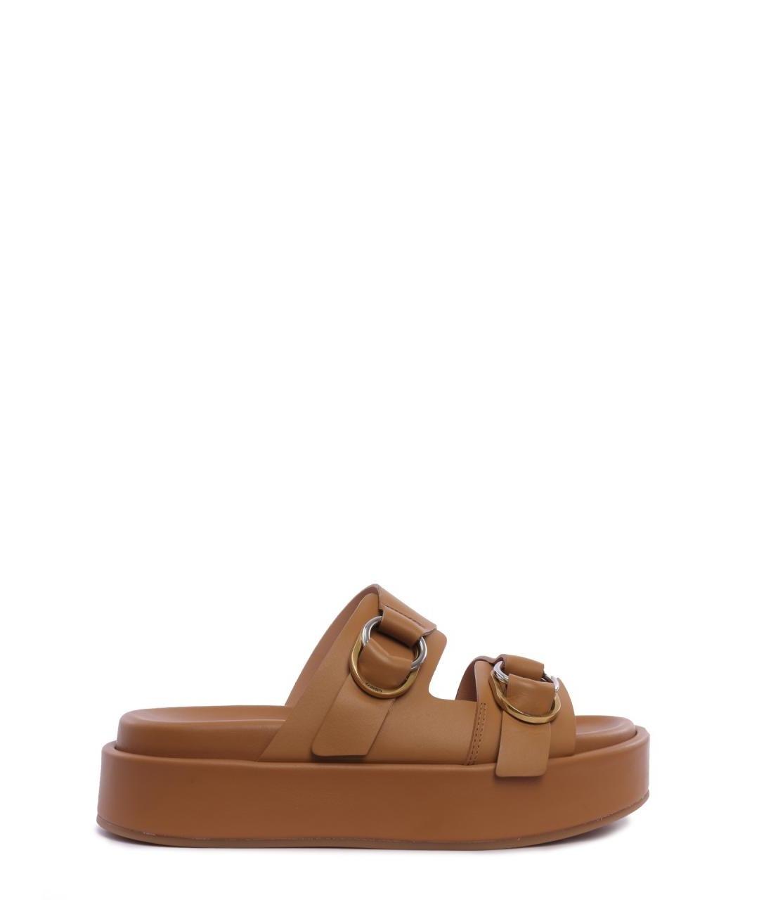 PINKO Коричневые шлепанцы, фото 1