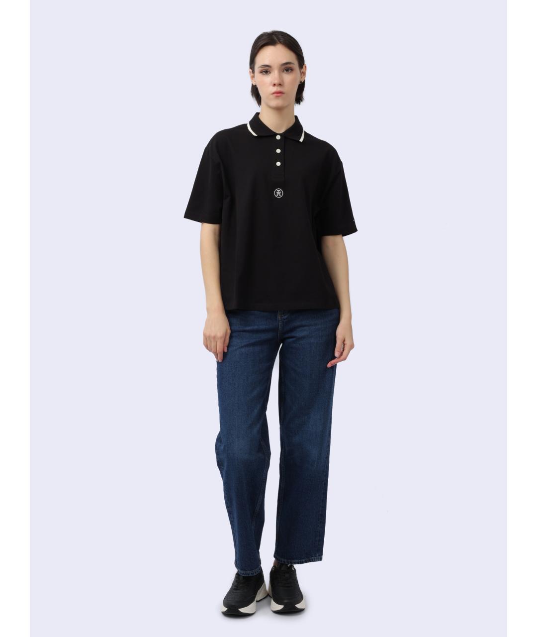 TOMMY HILFIGER Черная футболка, фото 2