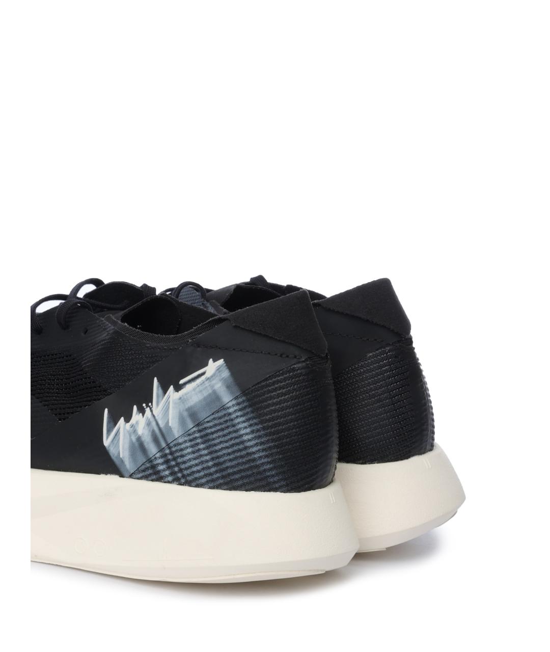 Y-3 Черные текстильные низкие кроссовки / кеды, фото 6