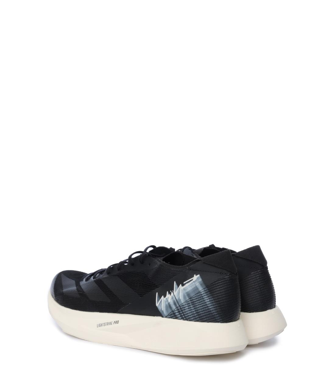 Y-3 Черные текстильные низкие кроссовки / кеды, фото 3