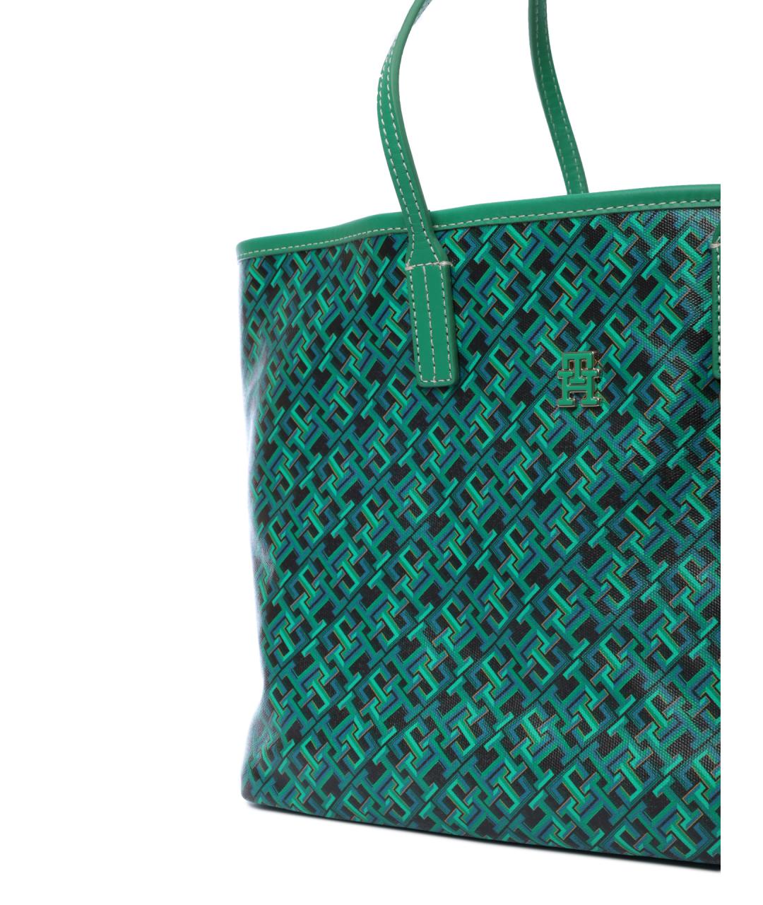 TOMMY HILFIGER Бирюзовая сумка тоут, фото 5