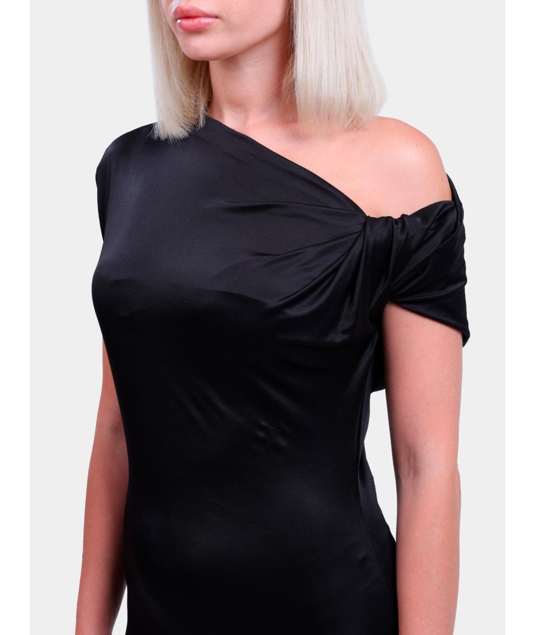 HUGO Черное коктейльное платье, фото 3