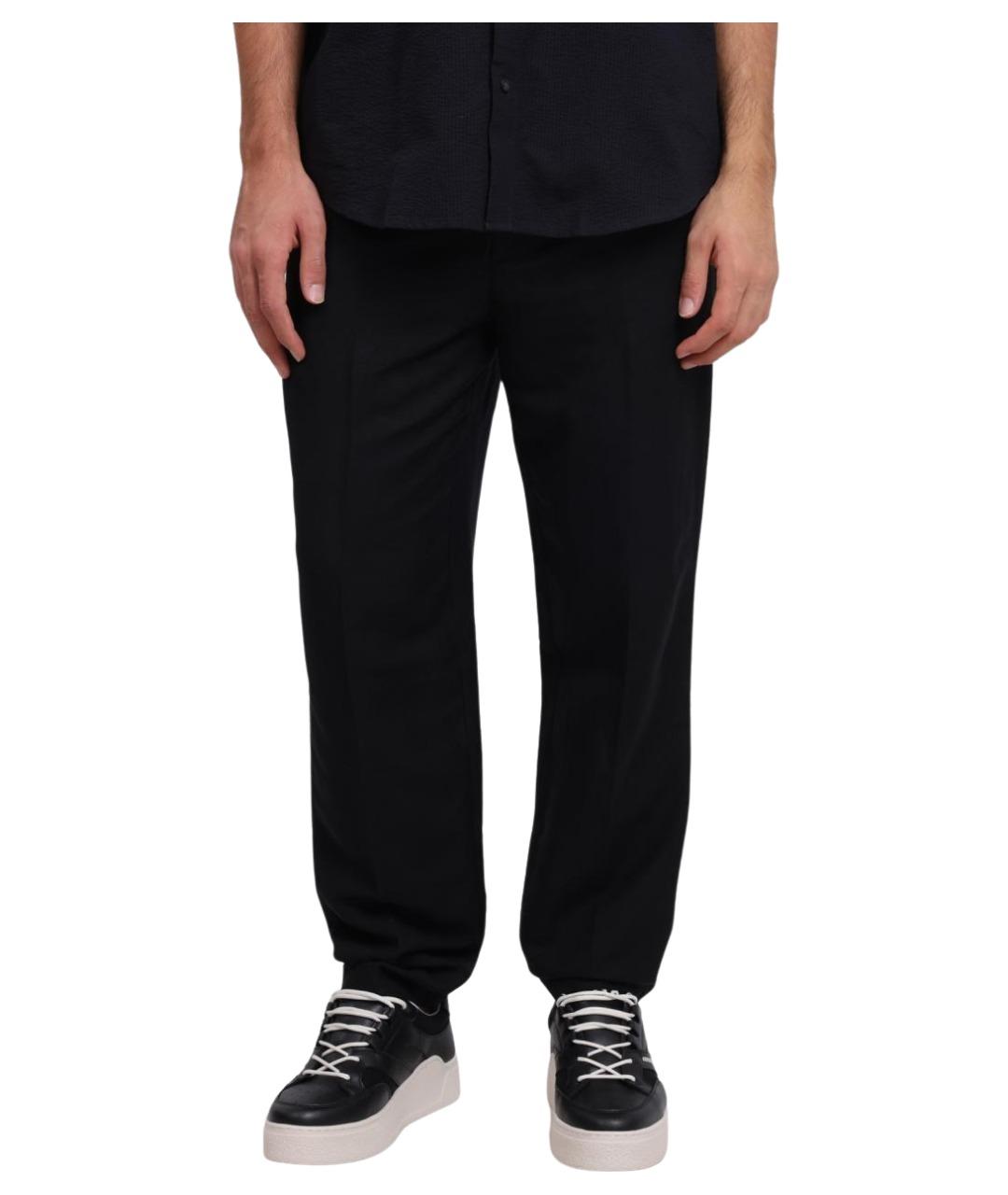 ARMANI EXCHANGE Темно-синие повседневные брюки, фото 1