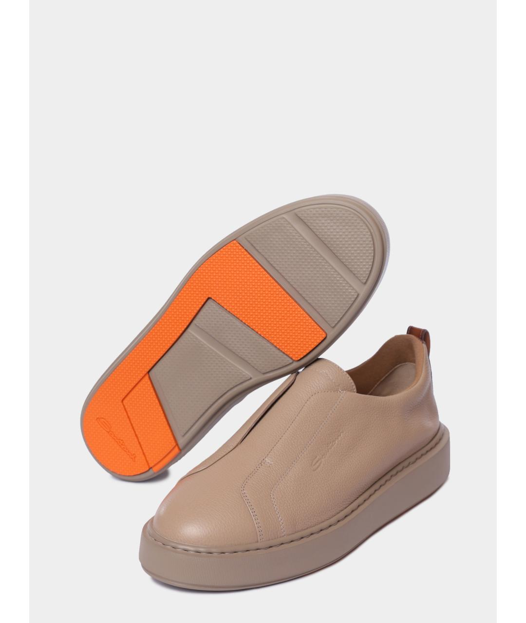 SANTONI Кожаные кеды, фото 4