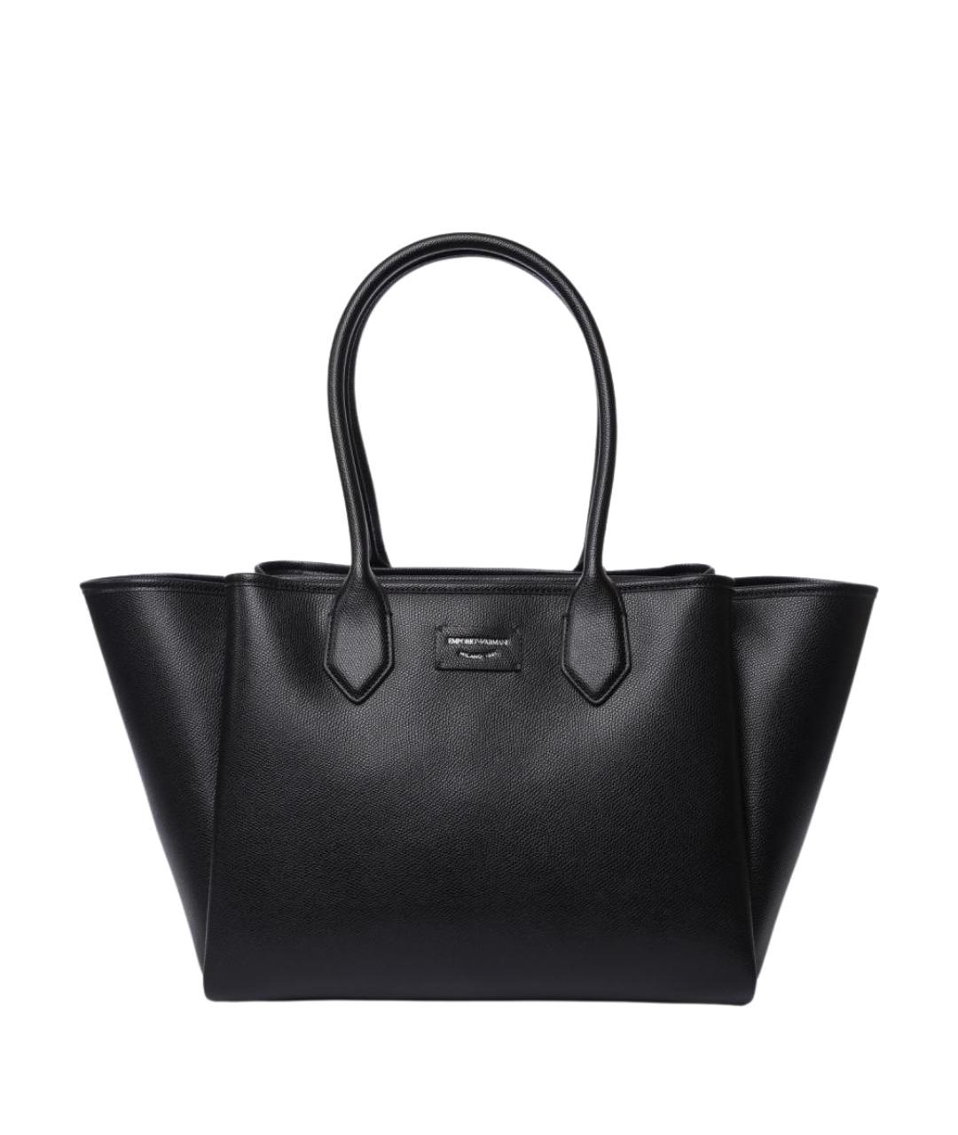 EMPORIO ARMANI Черная сумка тоут, фото 1