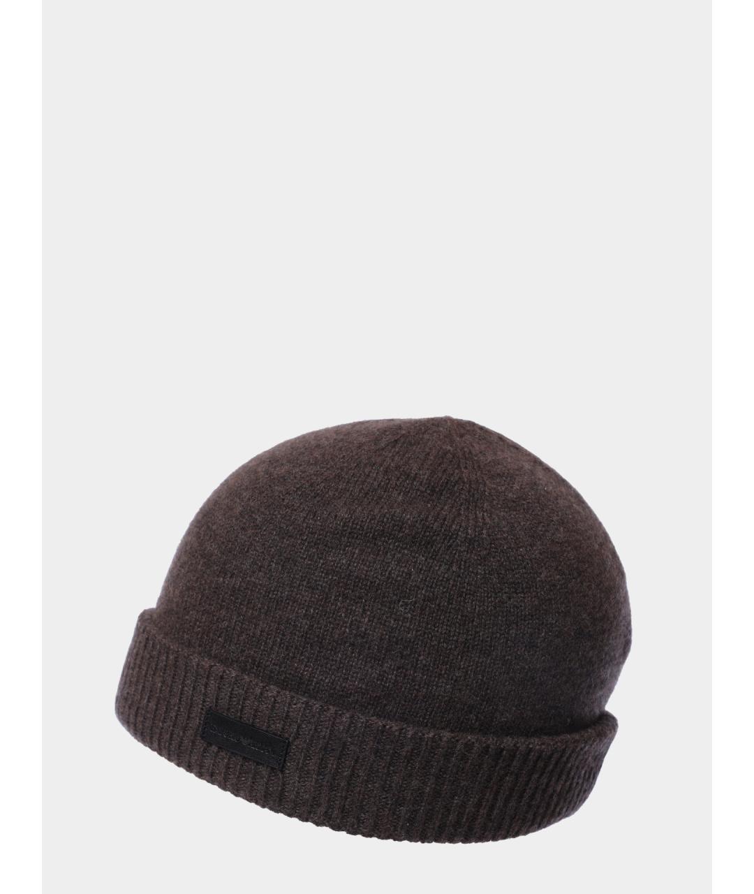 EMPORIO ARMANI Коричневая шапка, фото 5