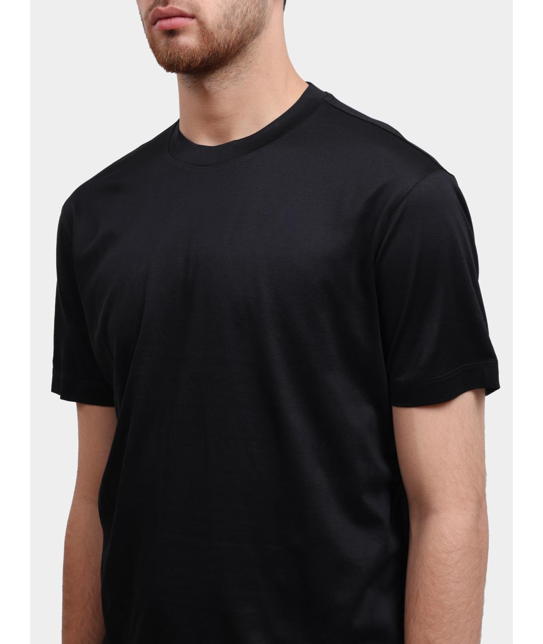 EMPORIO ARMANI Черная футболка, фото 4