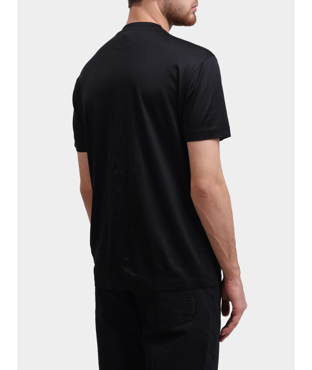 EMPORIO ARMANI Черная футболка, фото 5
