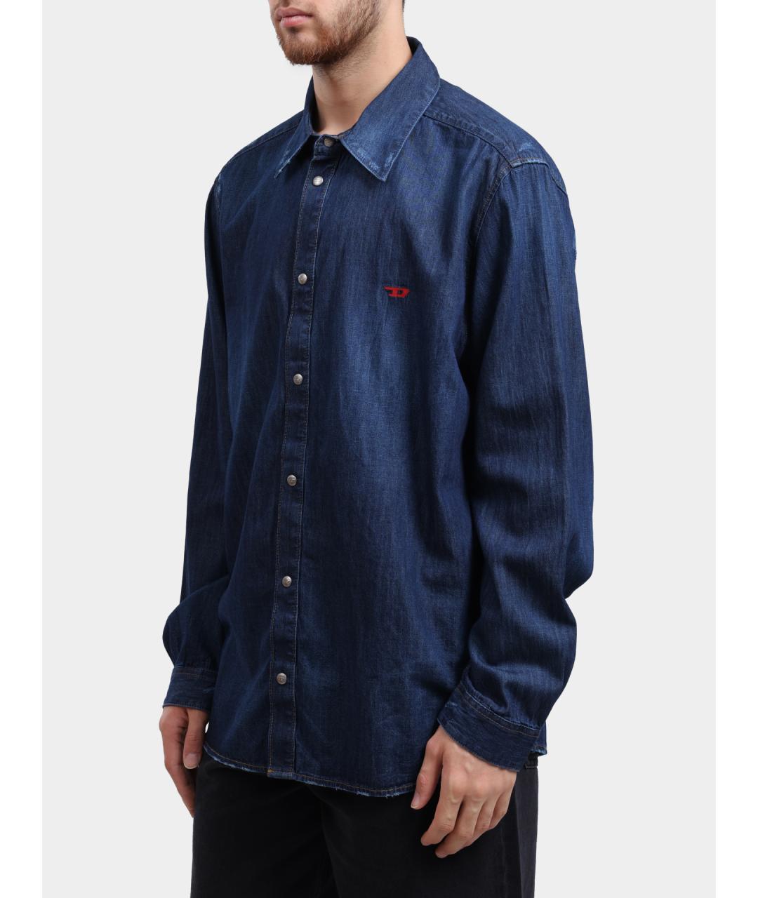 DIESEL Синяя кэжуал рубашка, фото 3