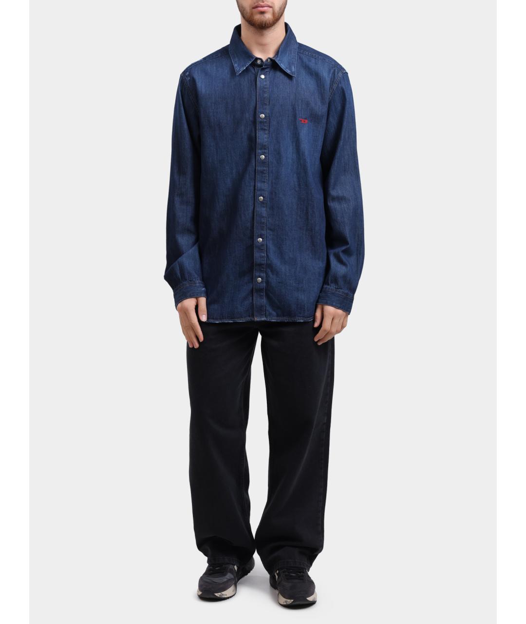 DIESEL Синяя кэжуал рубашка, фото 2