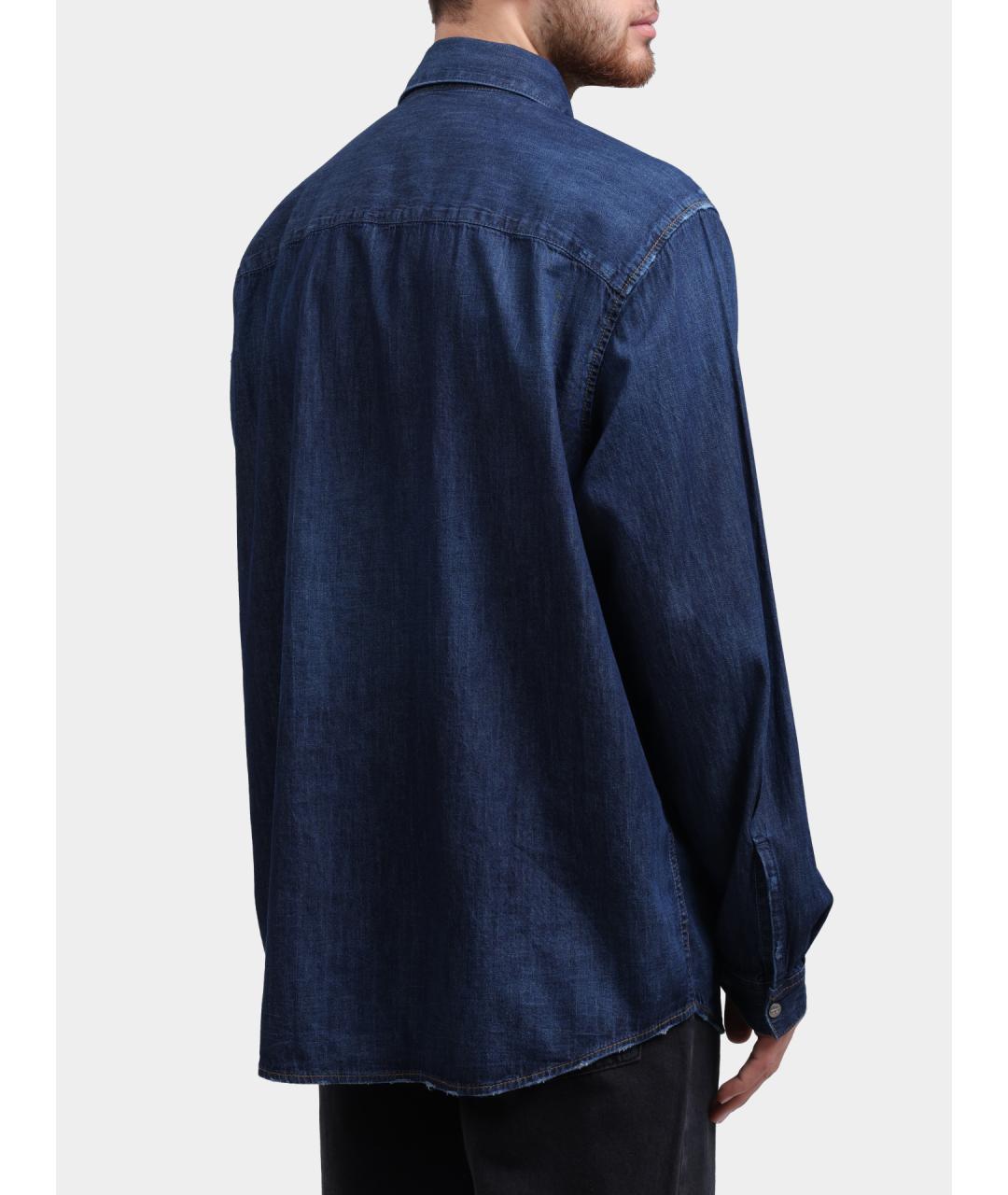 DIESEL Синяя кэжуал рубашка, фото 5