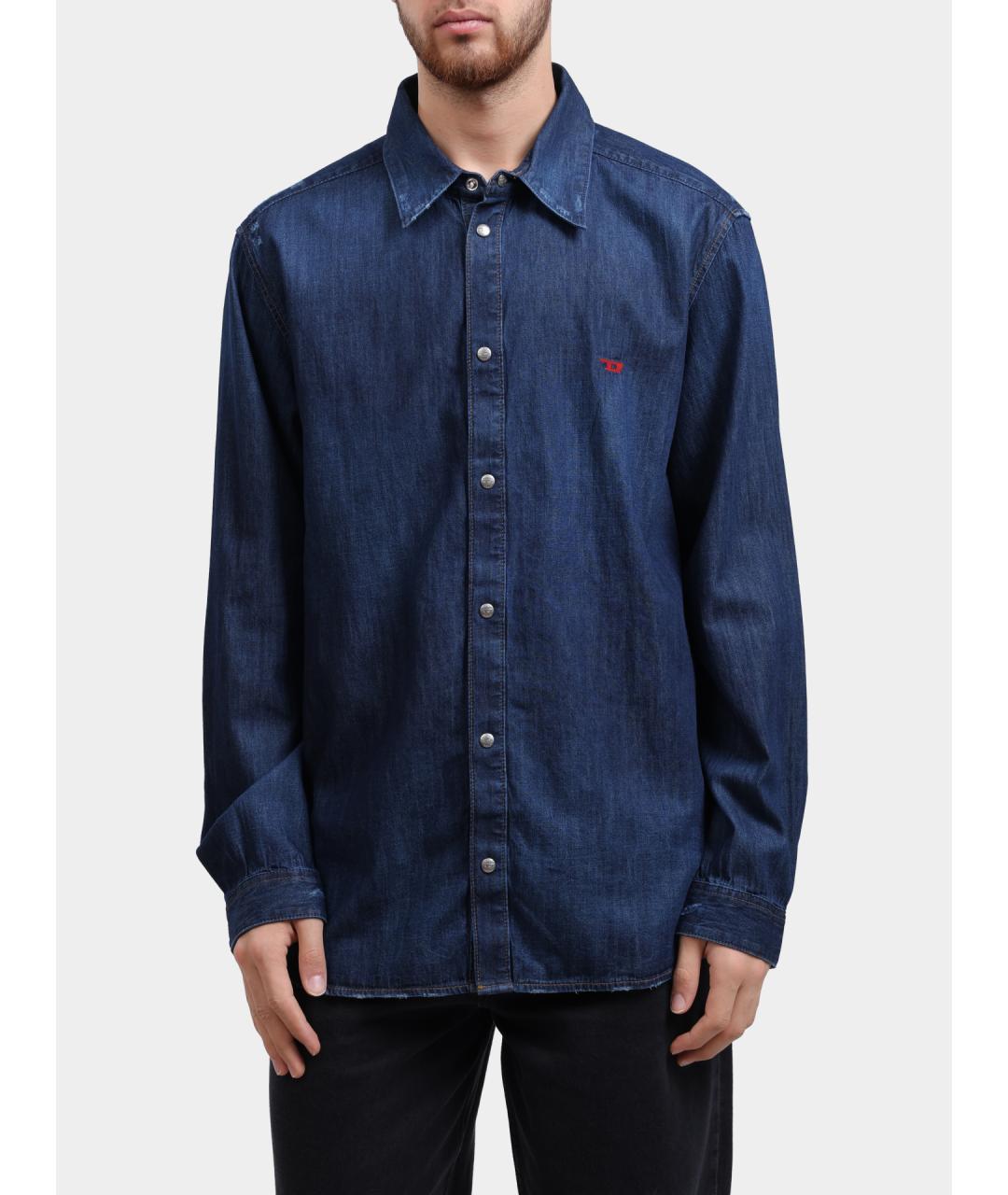 DIESEL Синяя кэжуал рубашка, фото 6