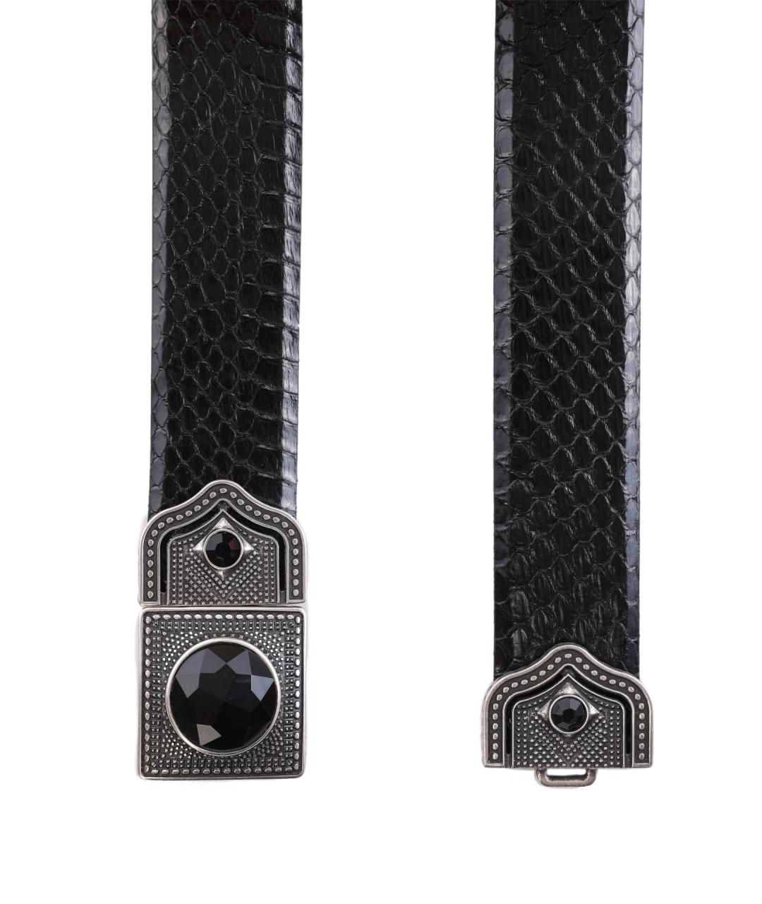 ETRO Черный кожаный ремень, фото 2