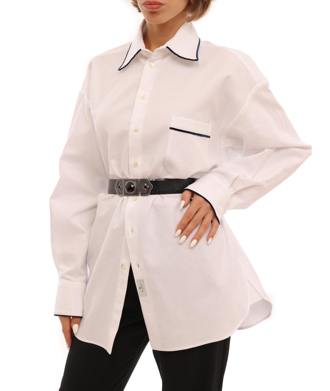 ETRO Черный кожаный ремень, фото 4