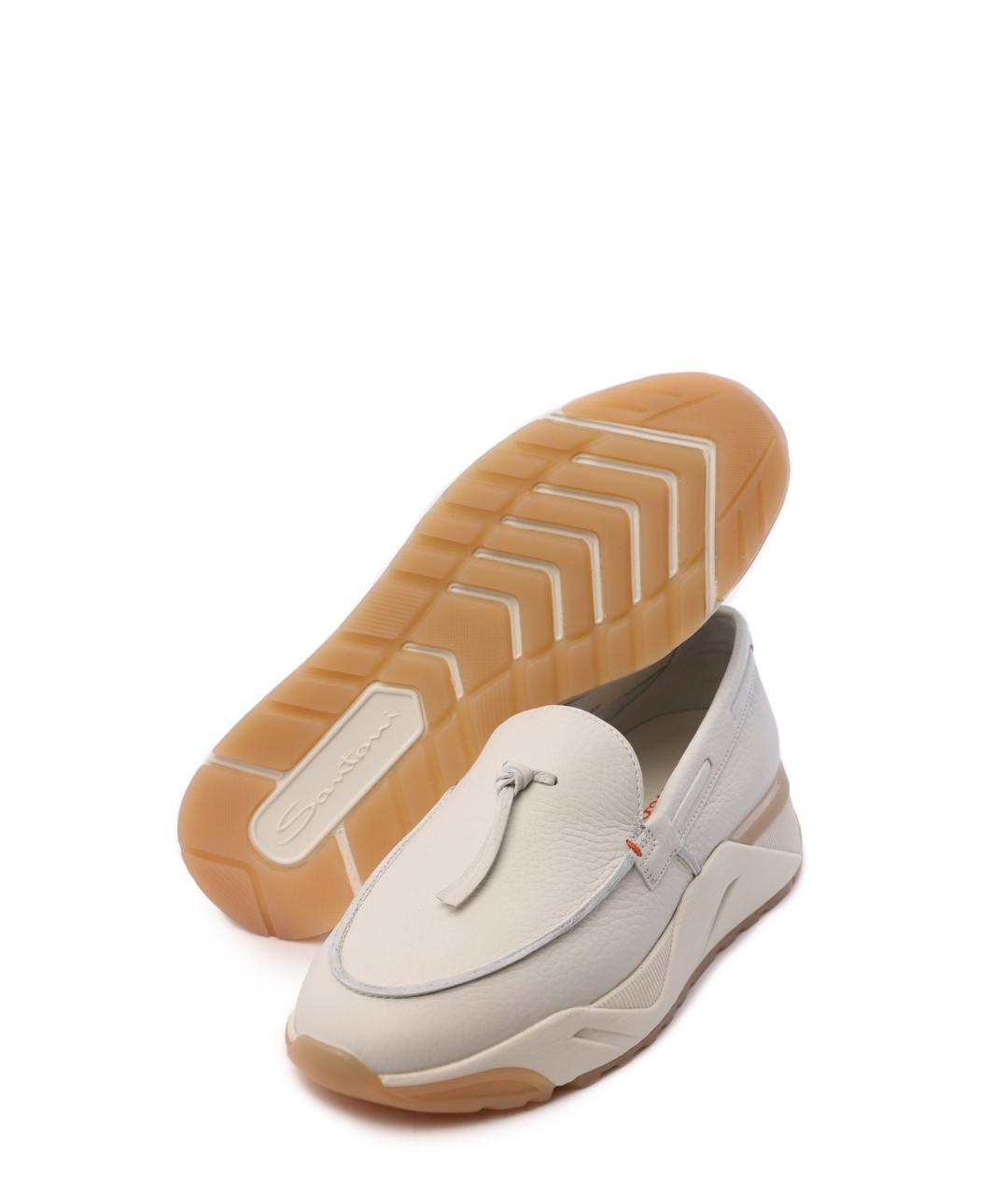 SANTONI Кожаные мокасины, фото 4