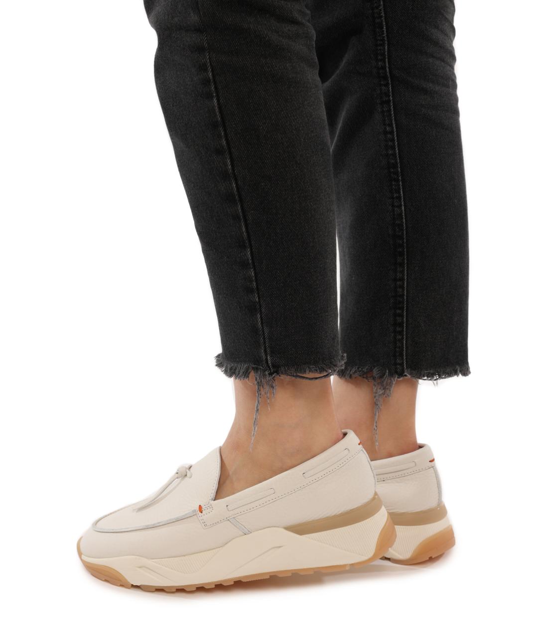 SANTONI Кожаные мокасины, фото 7