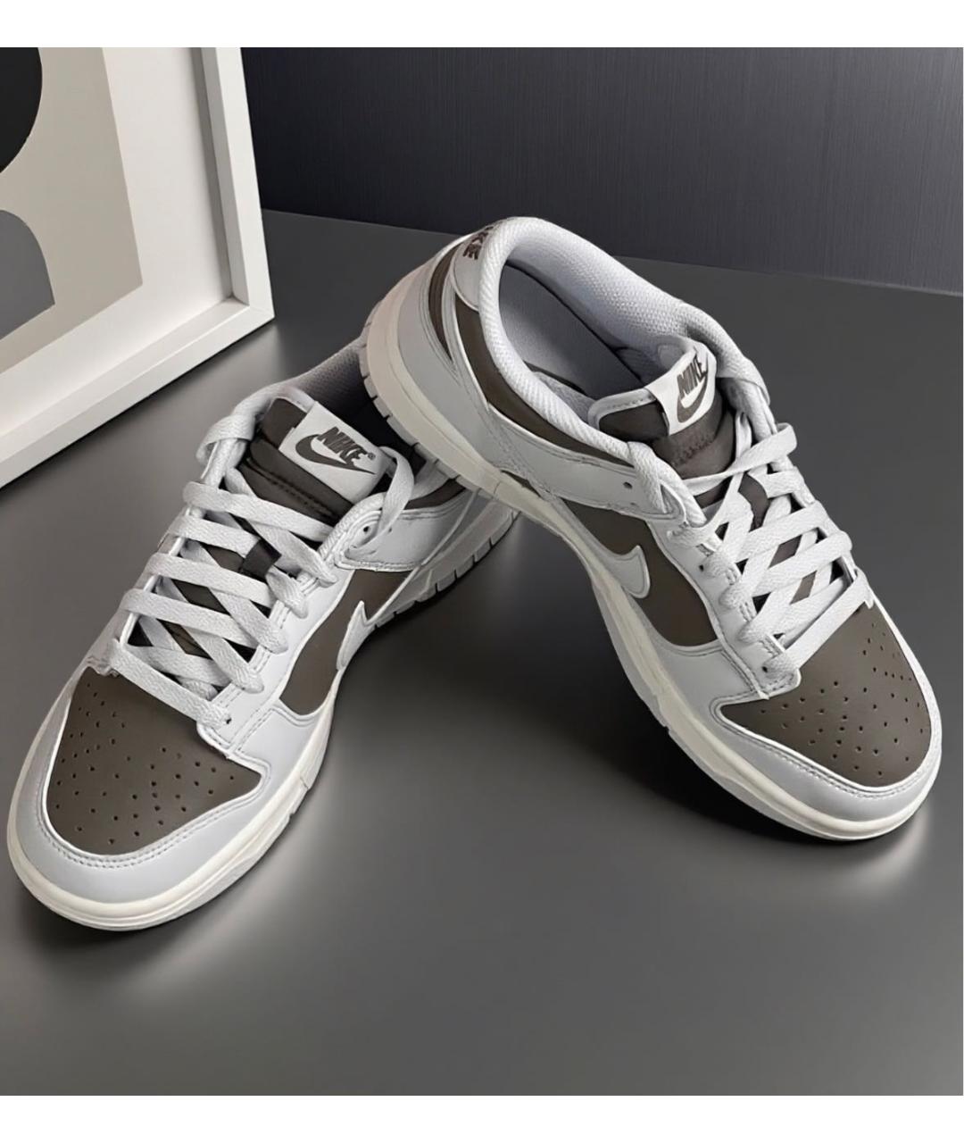 NIKE Мульти кожаные низкие кроссовки / кеды, фото 7