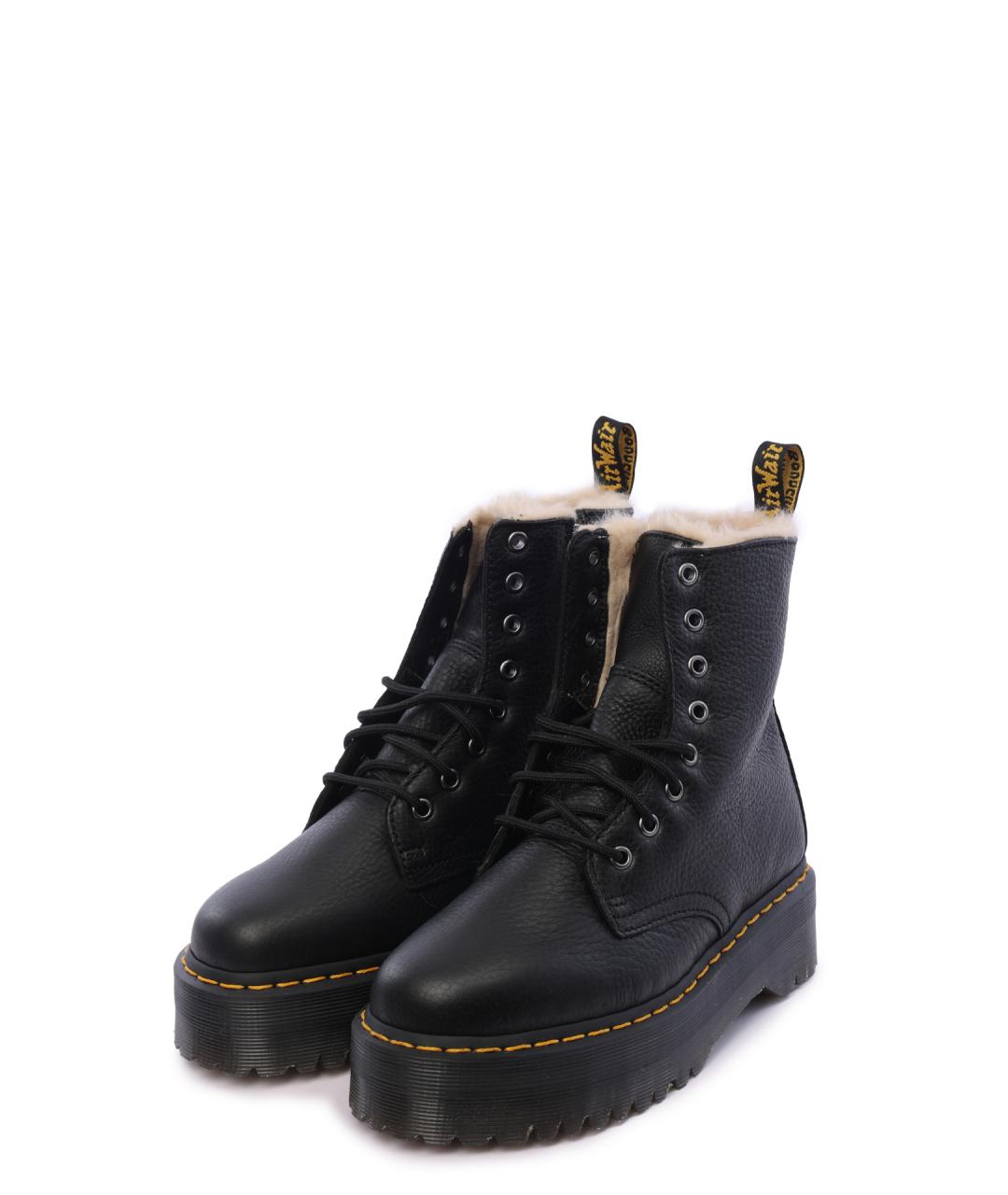DR. MARTENS Черные кожаные ботинки, фото 2
