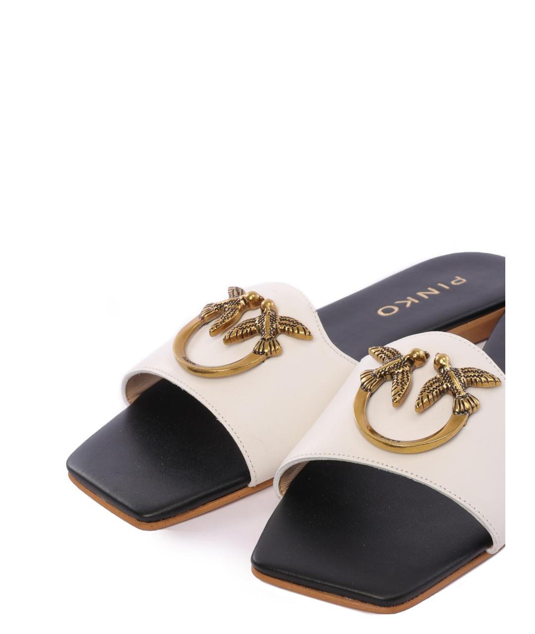 PINKO Белые мюли, фото 5