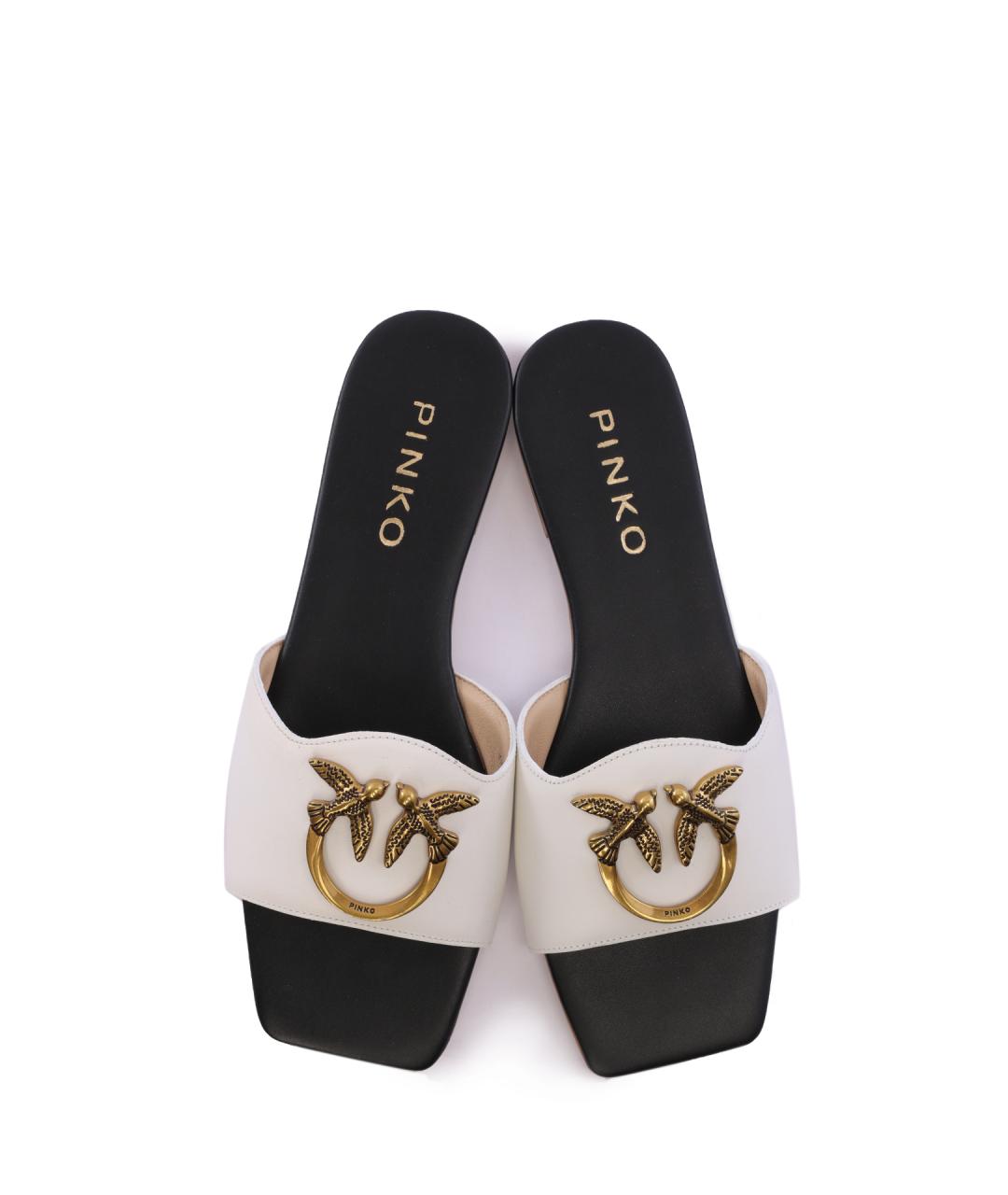 PINKO Белые мюли, фото 4