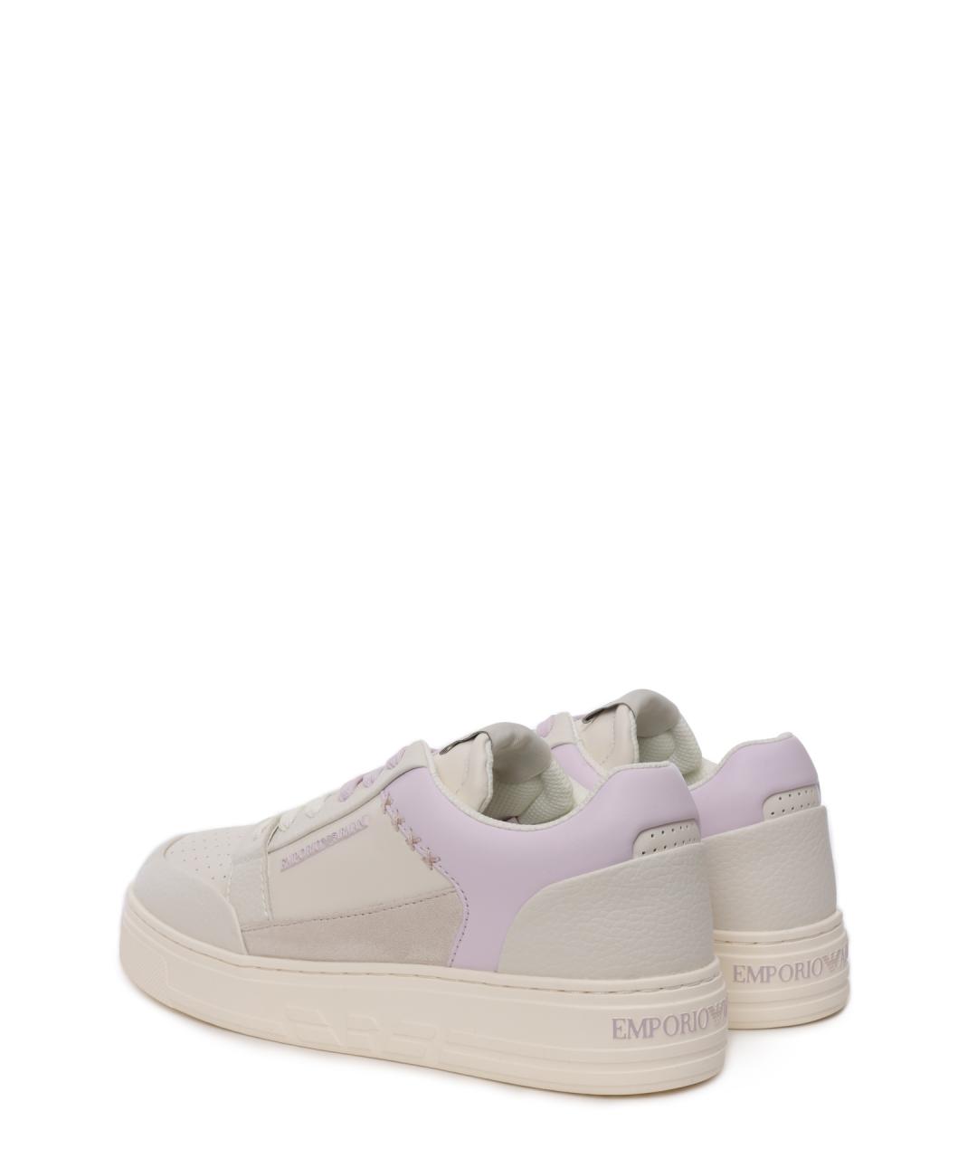 EMPORIO ARMANI Кожаные кеды, фото 3