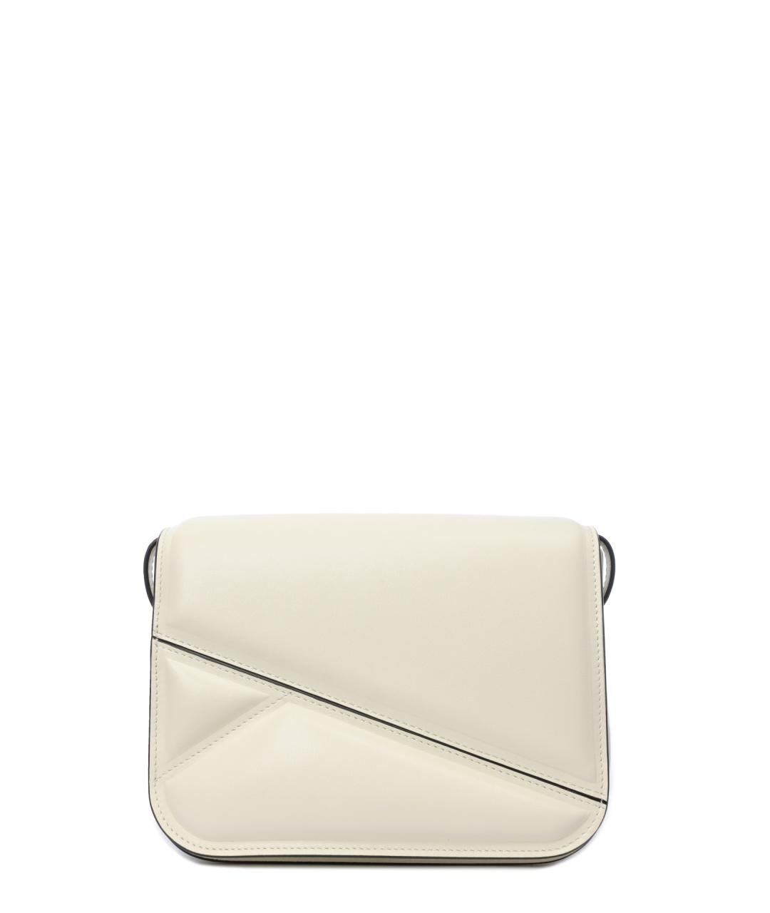 WANDLER Белая кожаная сумка через плечо, фото 1