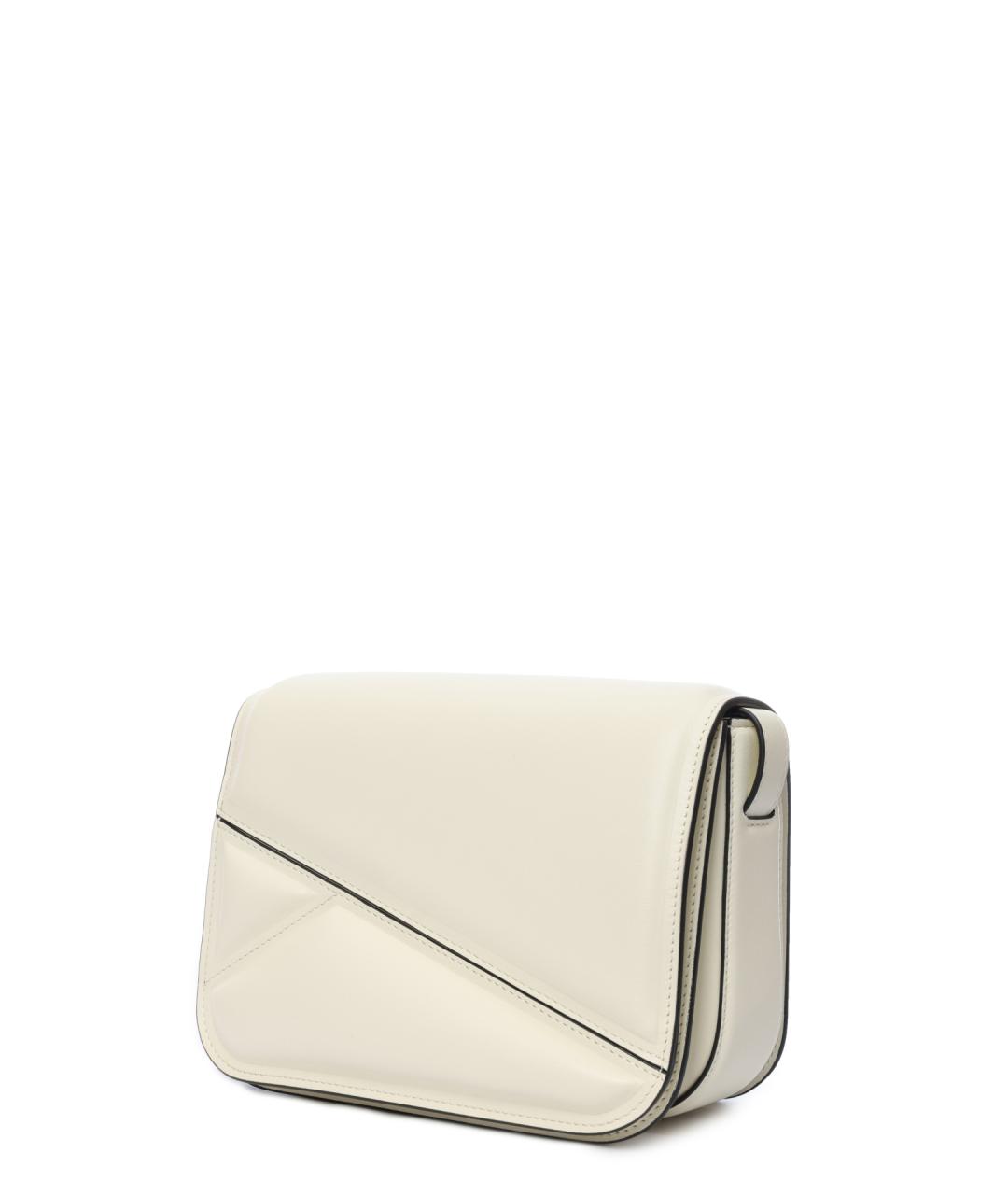 WANDLER Белая кожаная сумка через плечо, фото 2