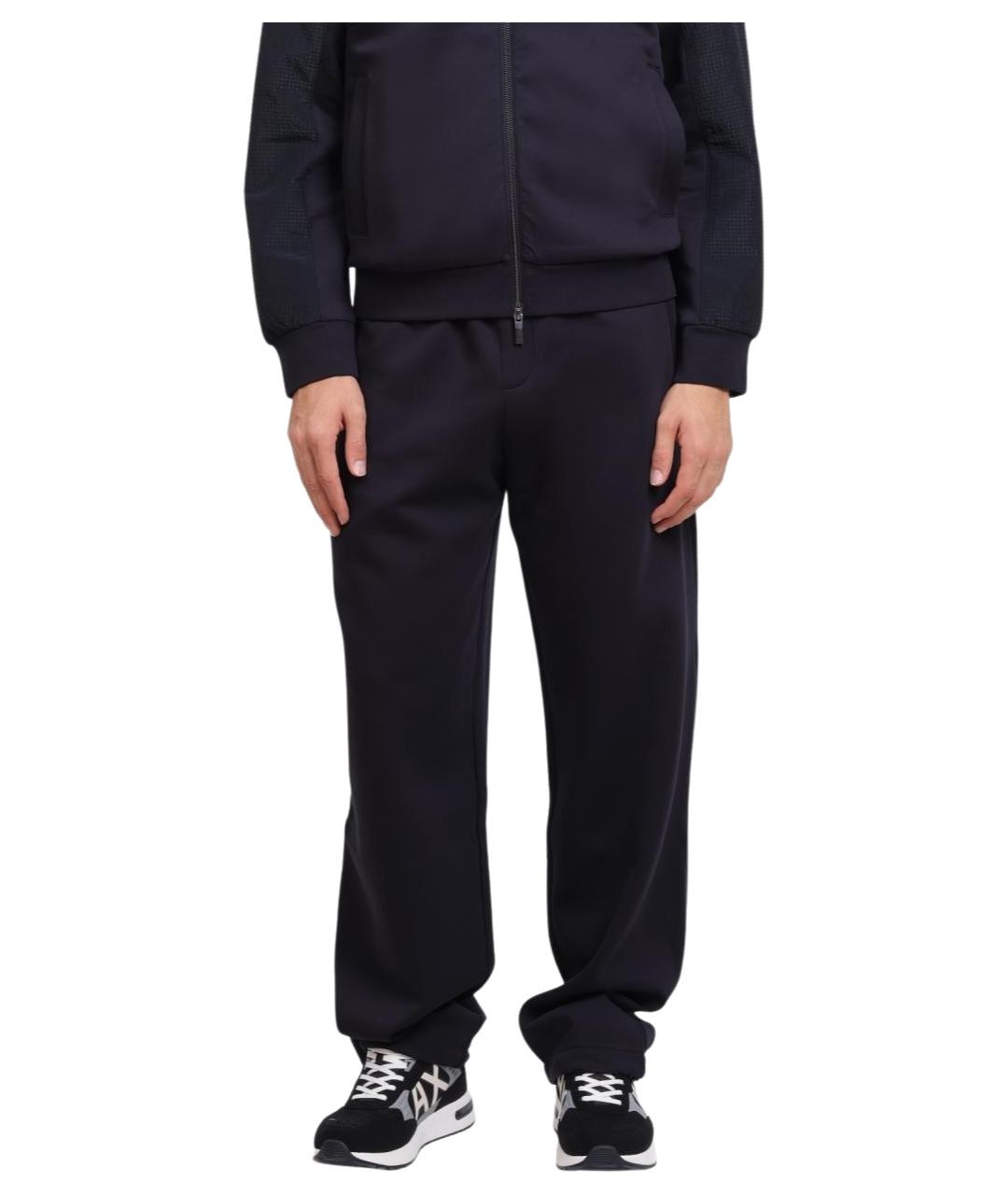ARMANI EXCHANGE Темно-синие повседневные брюки, фото 1