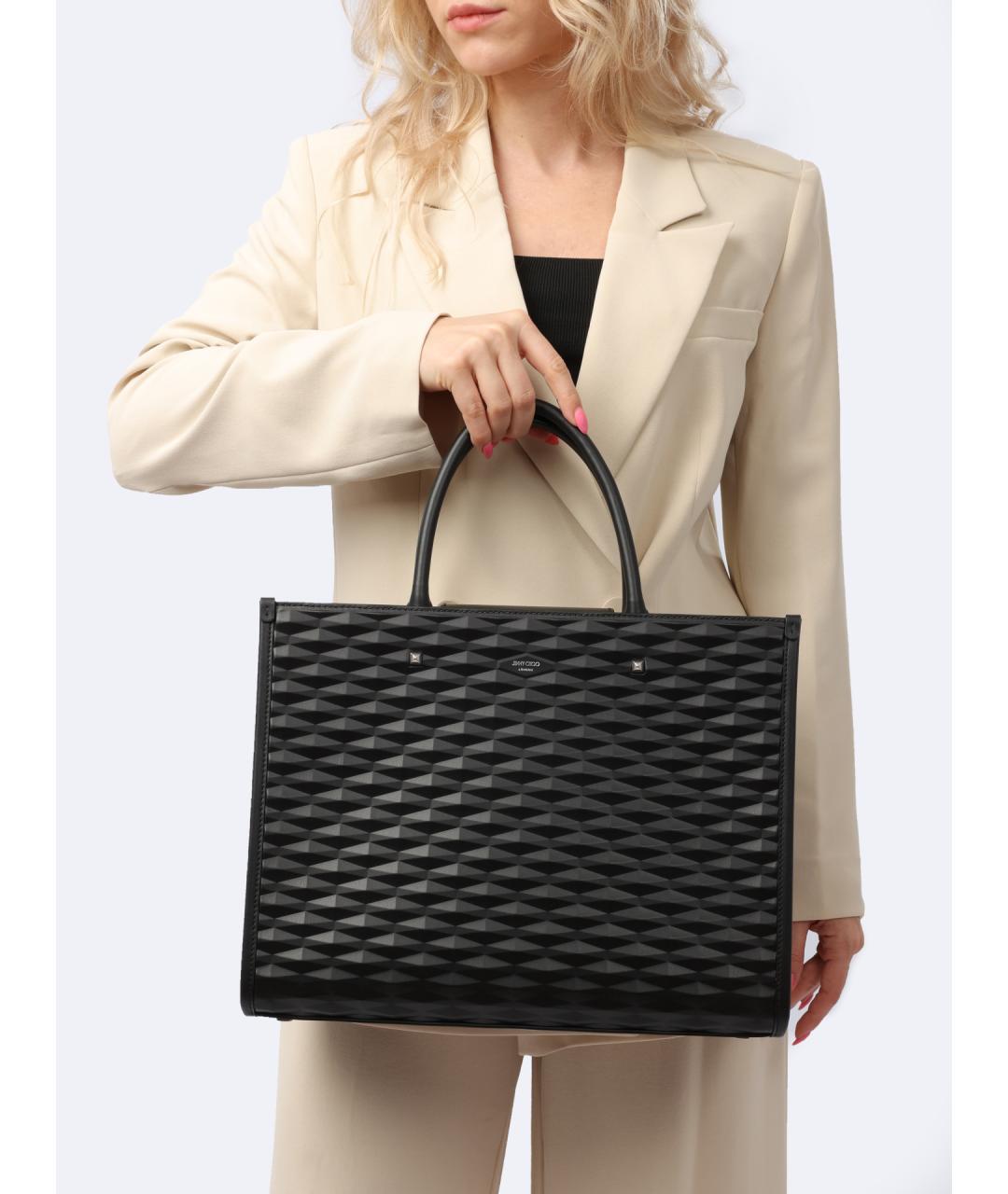 JIMMY CHOO Черная сумка тоут, фото 2