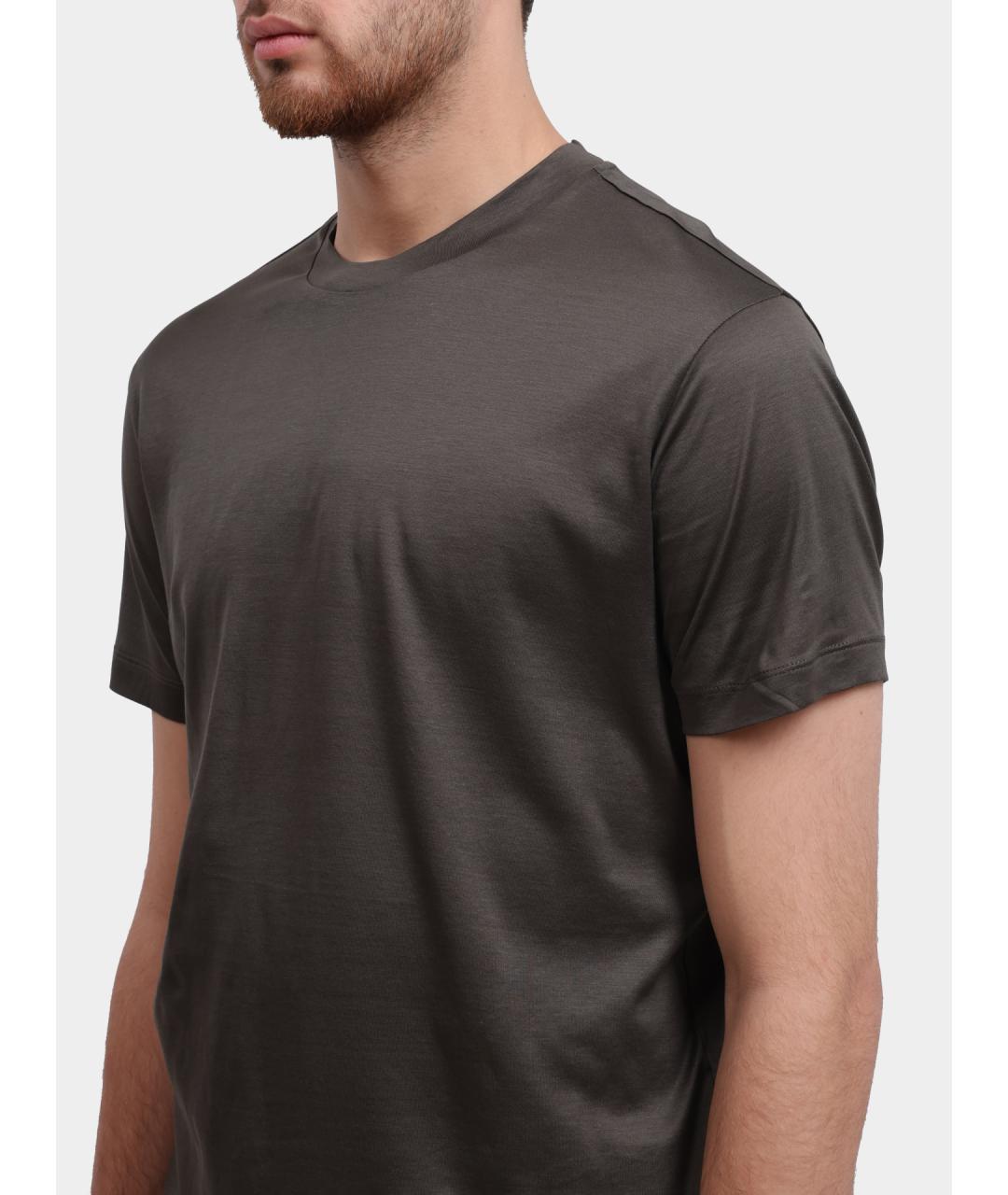 EMPORIO ARMANI Хаки футболка, фото 3