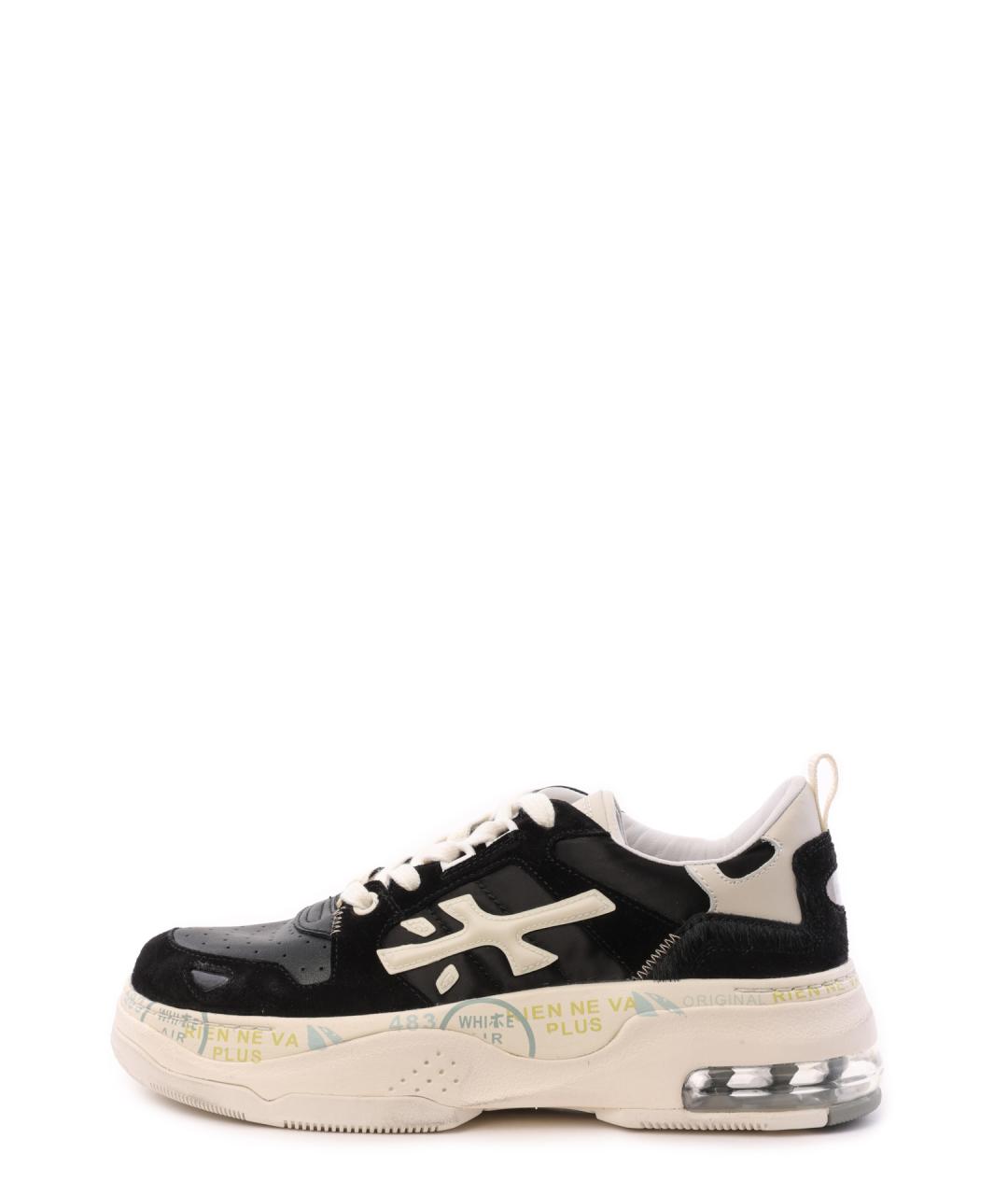 PREMIATA Черные кожаные кроссовки, фото 8