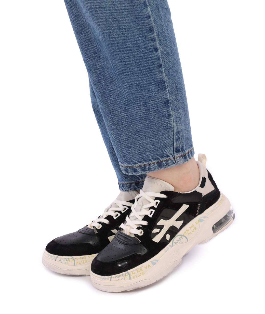 PREMIATA Черные кожаные кроссовки, фото 7