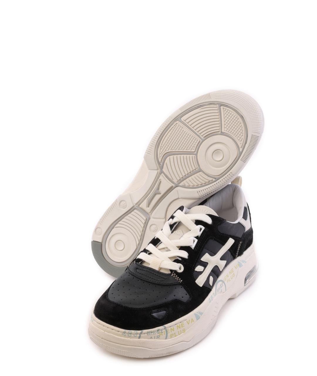 PREMIATA Черные кожаные кроссовки, фото 4