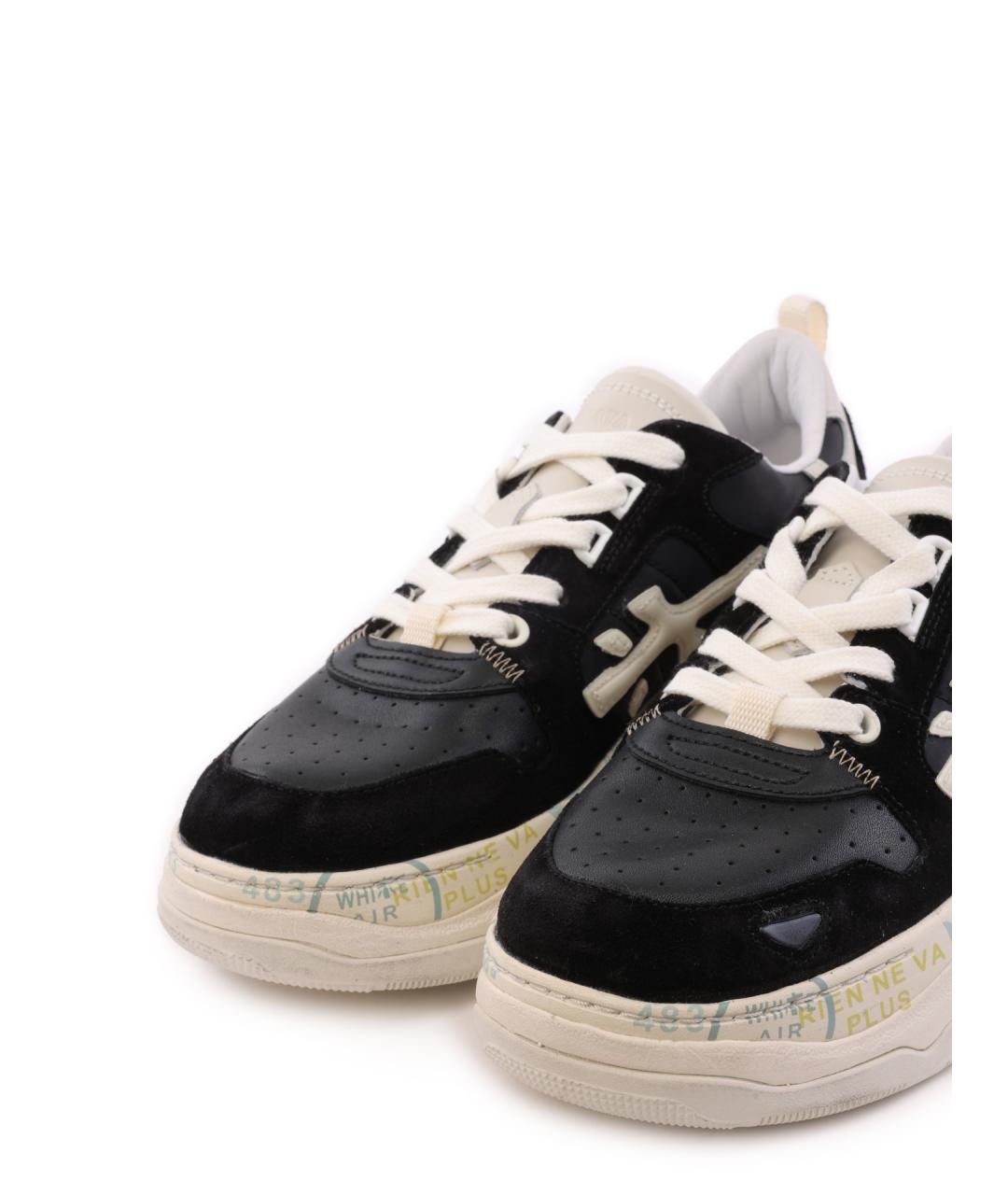 PREMIATA Черные кожаные кроссовки, фото 6