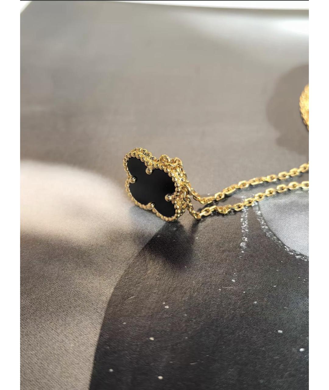 VAN CLEEF & ARPELS Черное колье из желтого золота, фото 3
