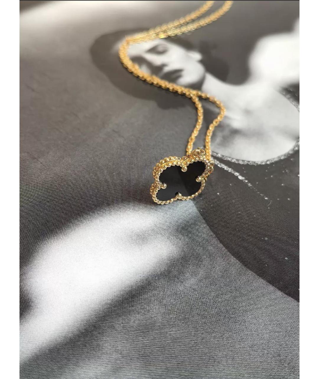 VAN CLEEF & ARPELS Черное колье из желтого золота, фото 4